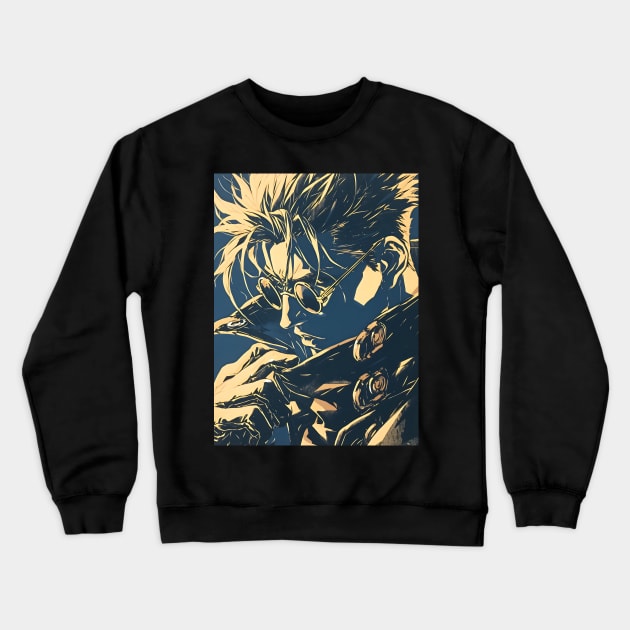 Legendary Gunslinger: Space Western Anime-Manga Adventure Crewneck Sweatshirt by insaneLEDP